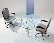 Tavolo riunioni Meeting in cristallo trasparente